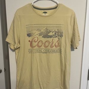 Yellow Coors Old Navy Men’s T-shirt